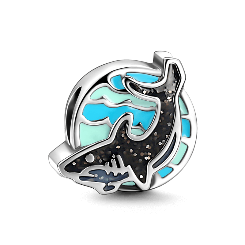 Shark Charm Silver