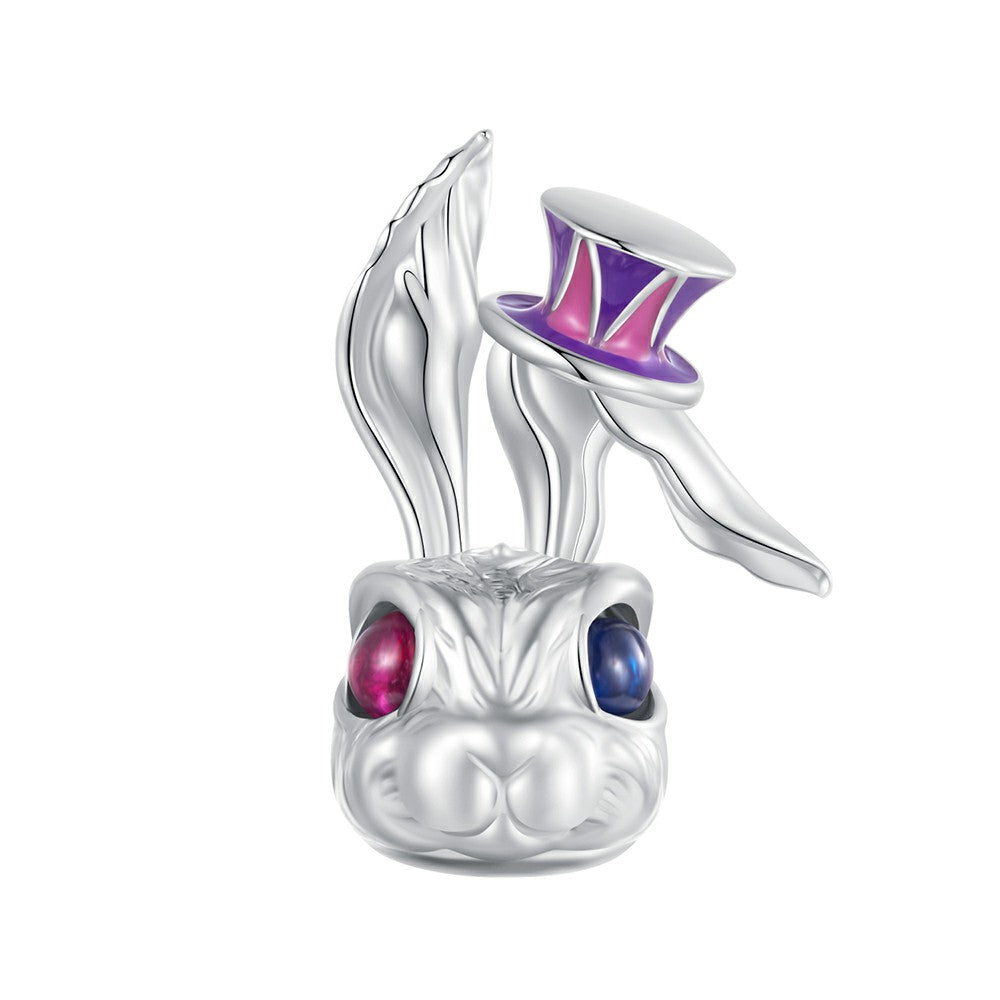Magic Rabbit Enamel Charm Silver Easter Gifts
