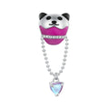 Bear Hot Air Balloon Enamel Charm Silver