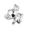 Koala Enamel Charm Silver