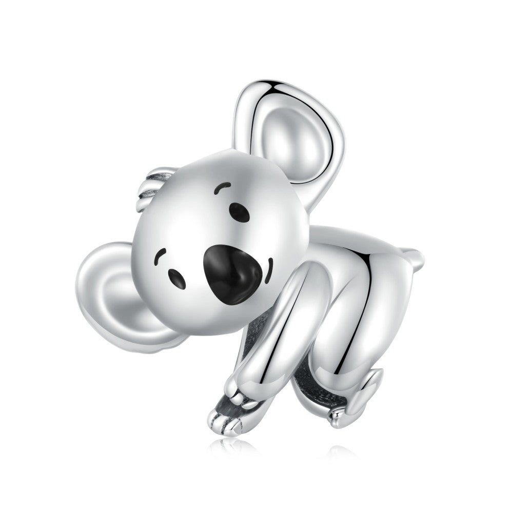 Koala Enamel Charm Silver