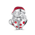 Teacup Pup Enamel Charm Silver Gift for Pet Lover