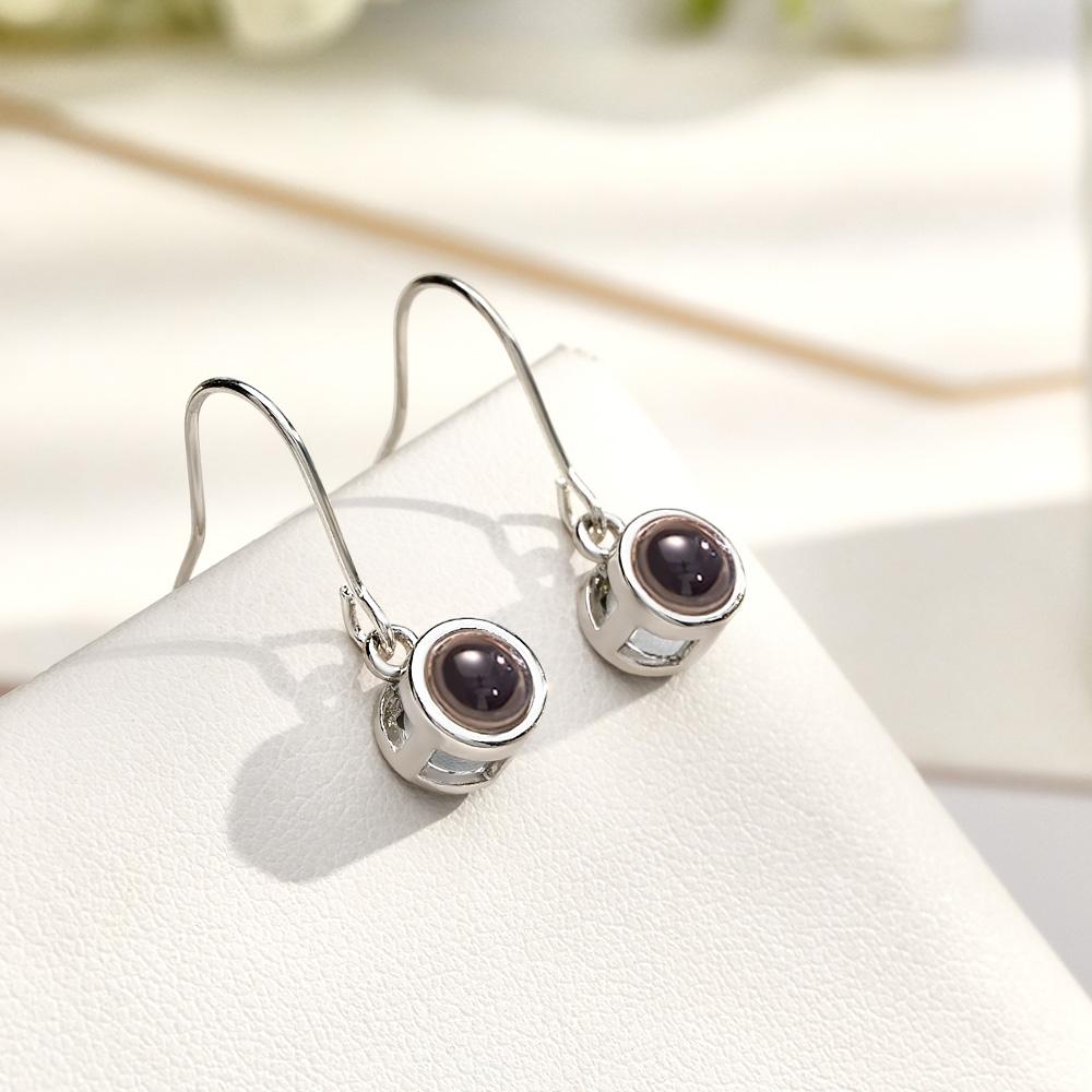 Custom Photo Projection Earring Modern Stylish Pendant Gifts