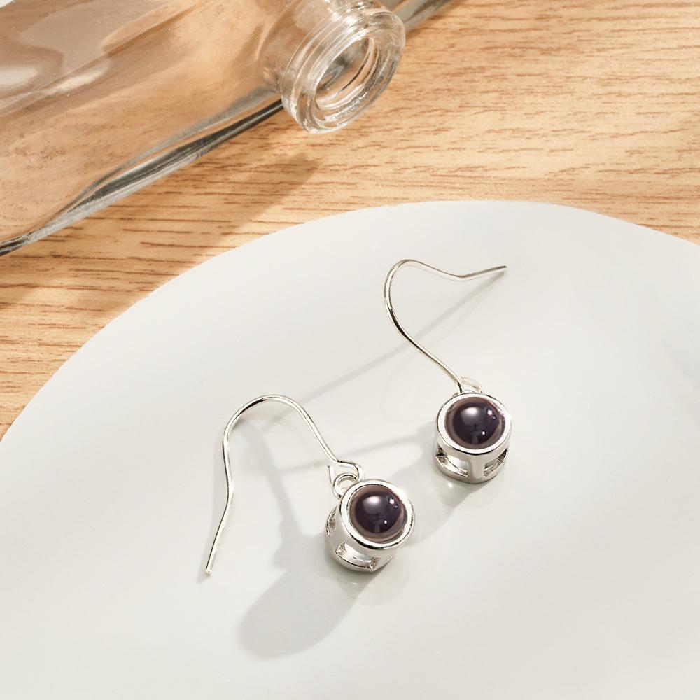 Custom Photo Projection Earring Modern Stylish Pendant Gifts