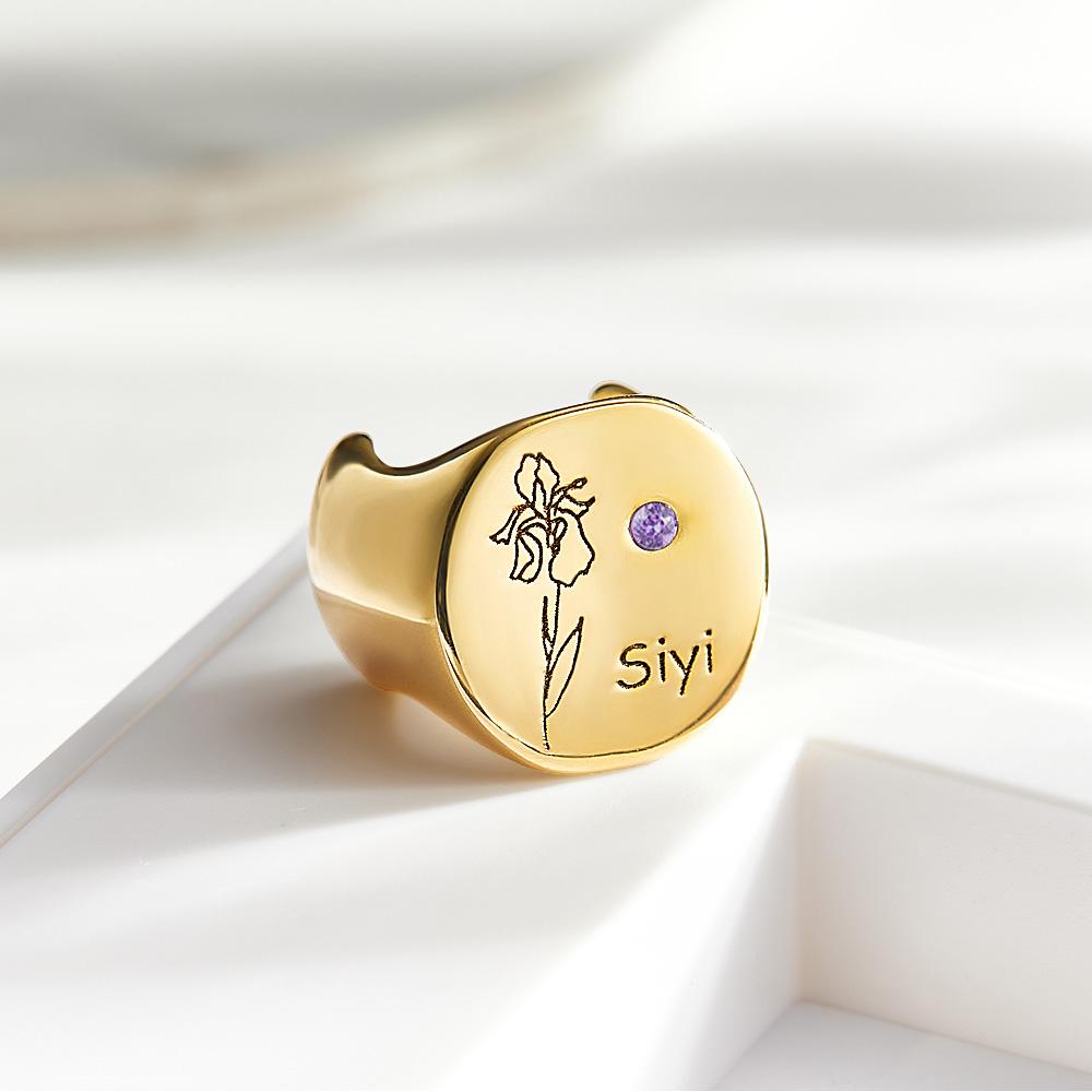 Custom Text Stethoscope ID Tag Personalized Birthflower Birthstone Stethoscope Charm Gift for Nurses RN Doctor