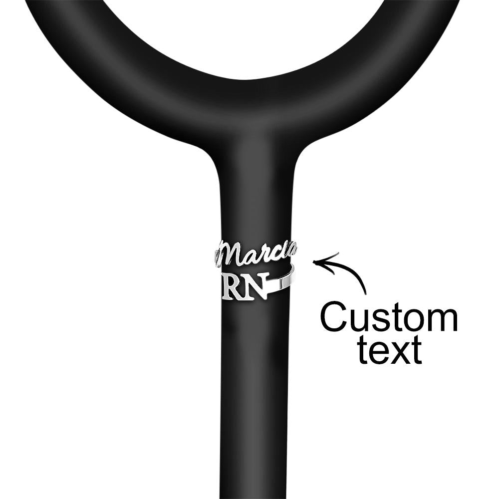 Custom Text Stethoscope Name Tag For Nurse