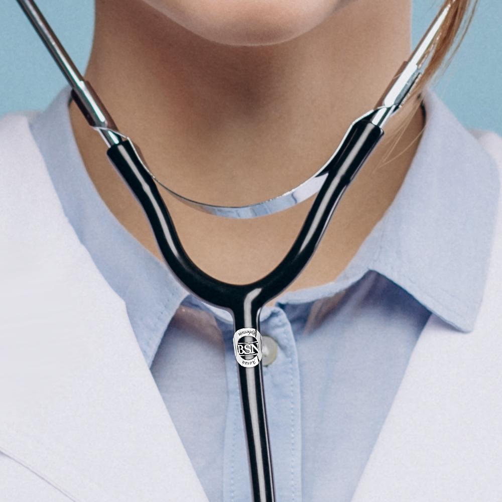 Adjustable Hollow Out Name Stethoscope Name Tag For Doctor