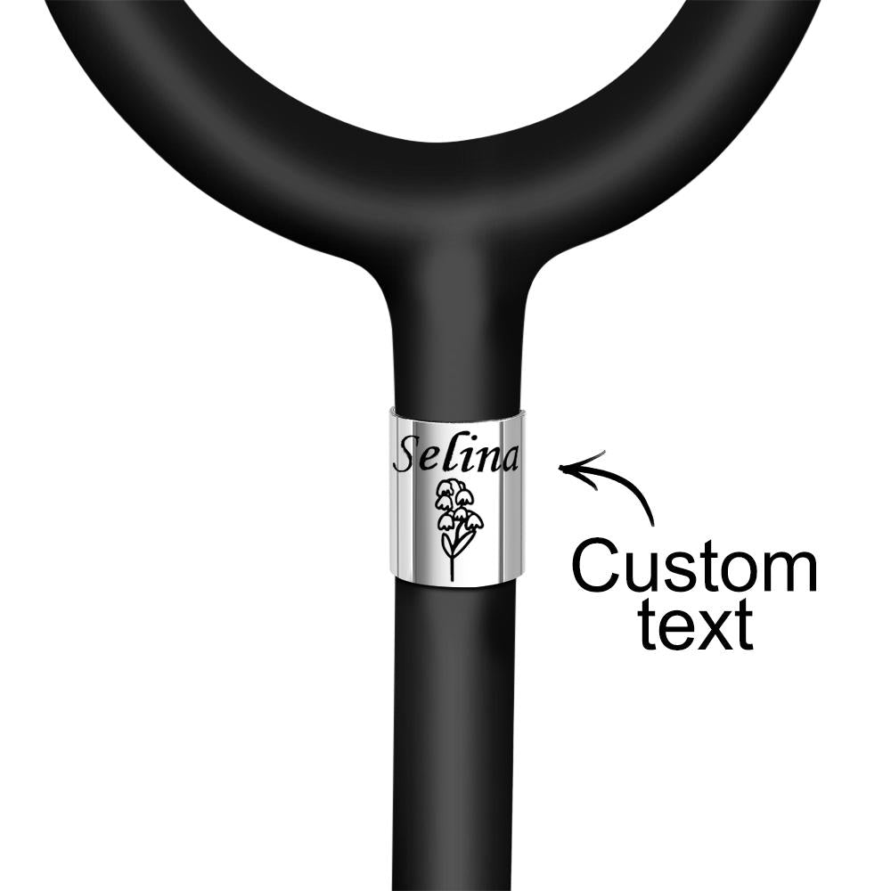 Engravable Flower Stethoscope Name Tag Unique Gifts For Nurse