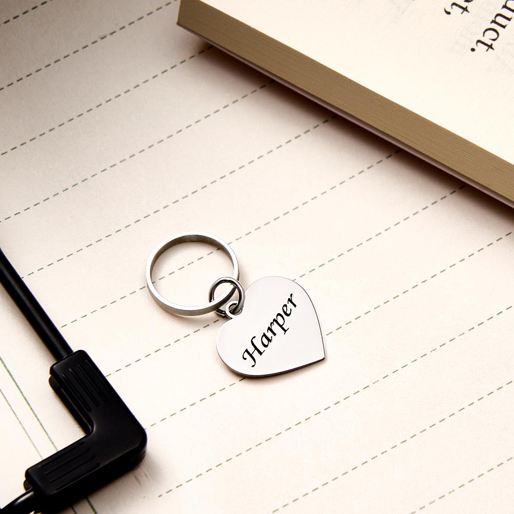 Custom Engraved Name Tag Heart Pendant For Nurse