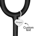 Custom Engraved Name Tag Heart Pendant For Nurse