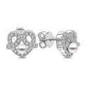 Love Hug Earrings Silver