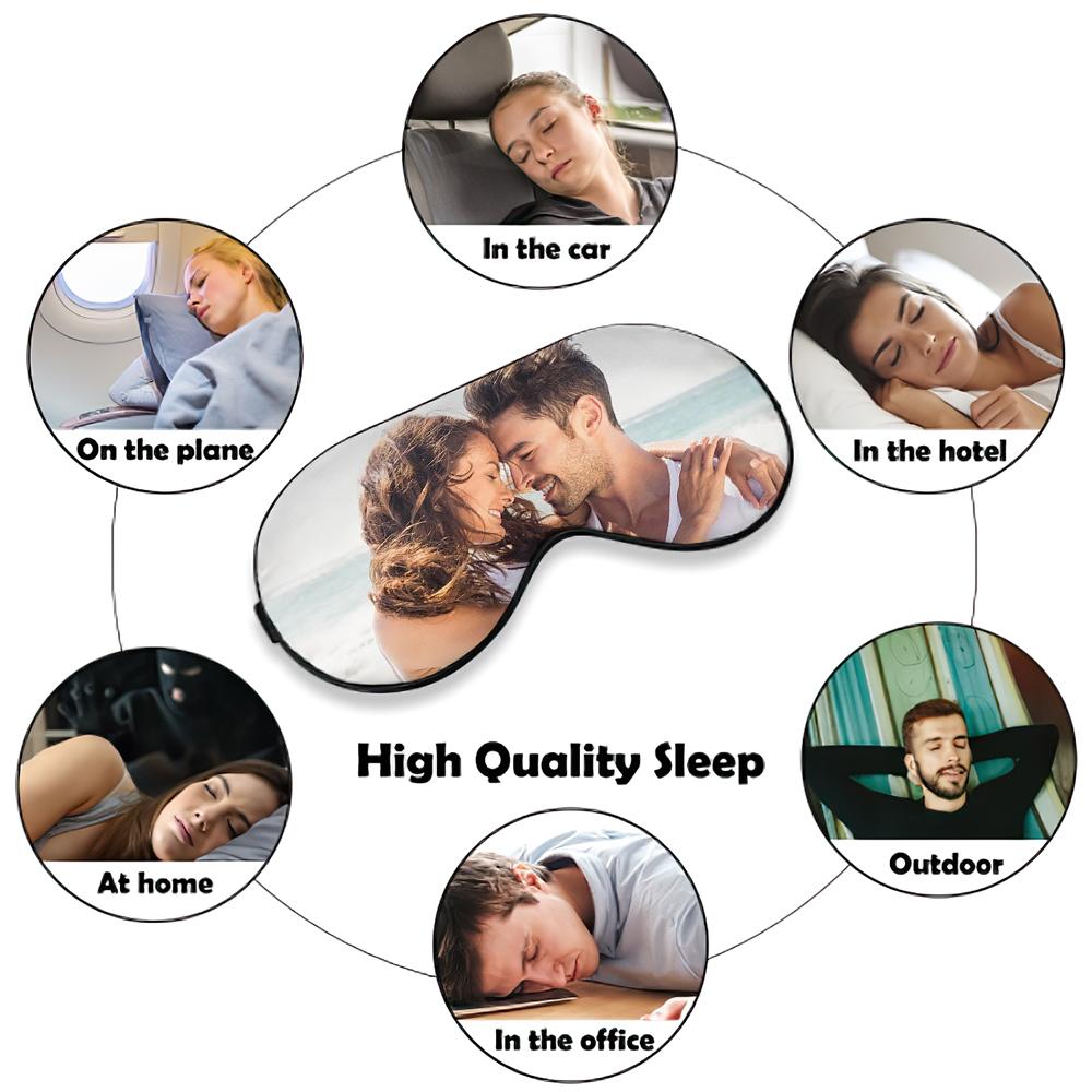 Customized Sleeping Eye Cover Blindfold Funny Design Gift Christmas Gifts for Couple's