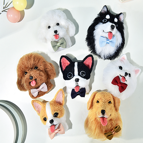 Custom Needle Felted Animal Pet Keychain from Photo Pet,Memorial Gift for Pet Lovers,Furry Wool Felt Pet Replica Felt Cat Dog