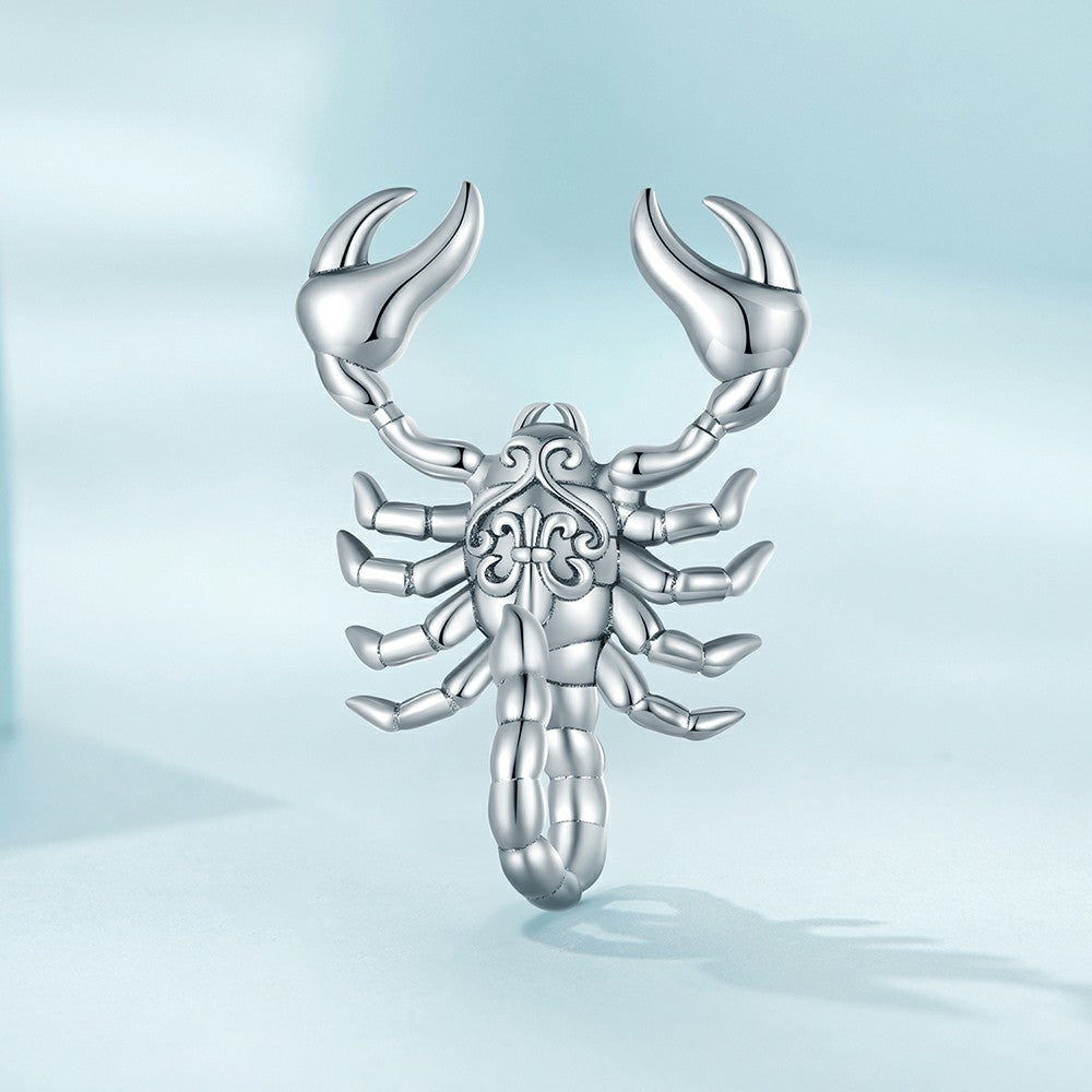 Creative Scorpion Charm Silver