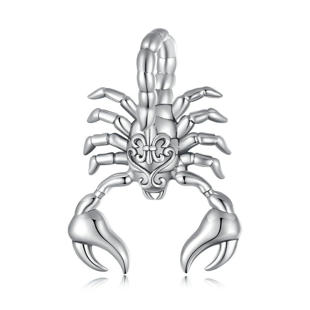 Creative Scorpion Charm Silver