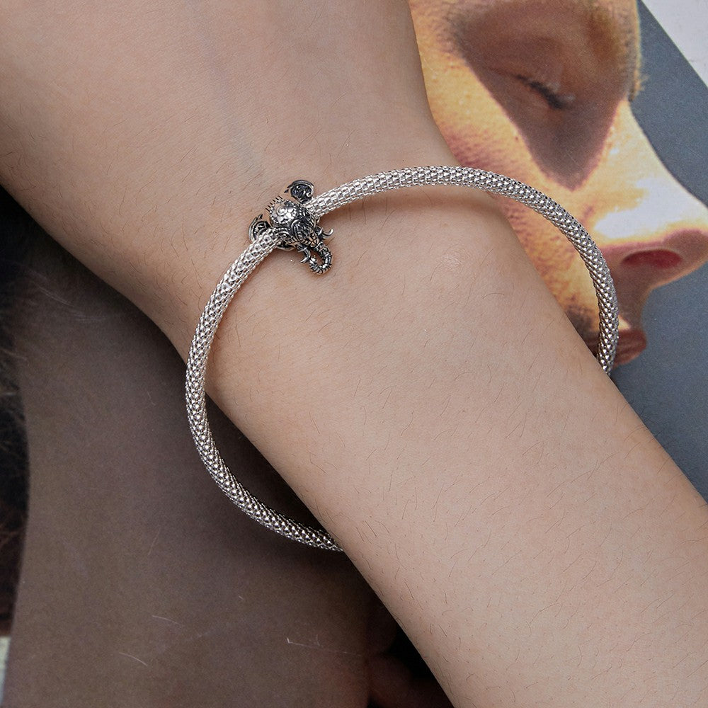Ganesha Religion Charm Silver