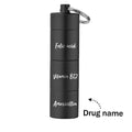 Custom Engraved keychain Pill box Portable Creative Gifts