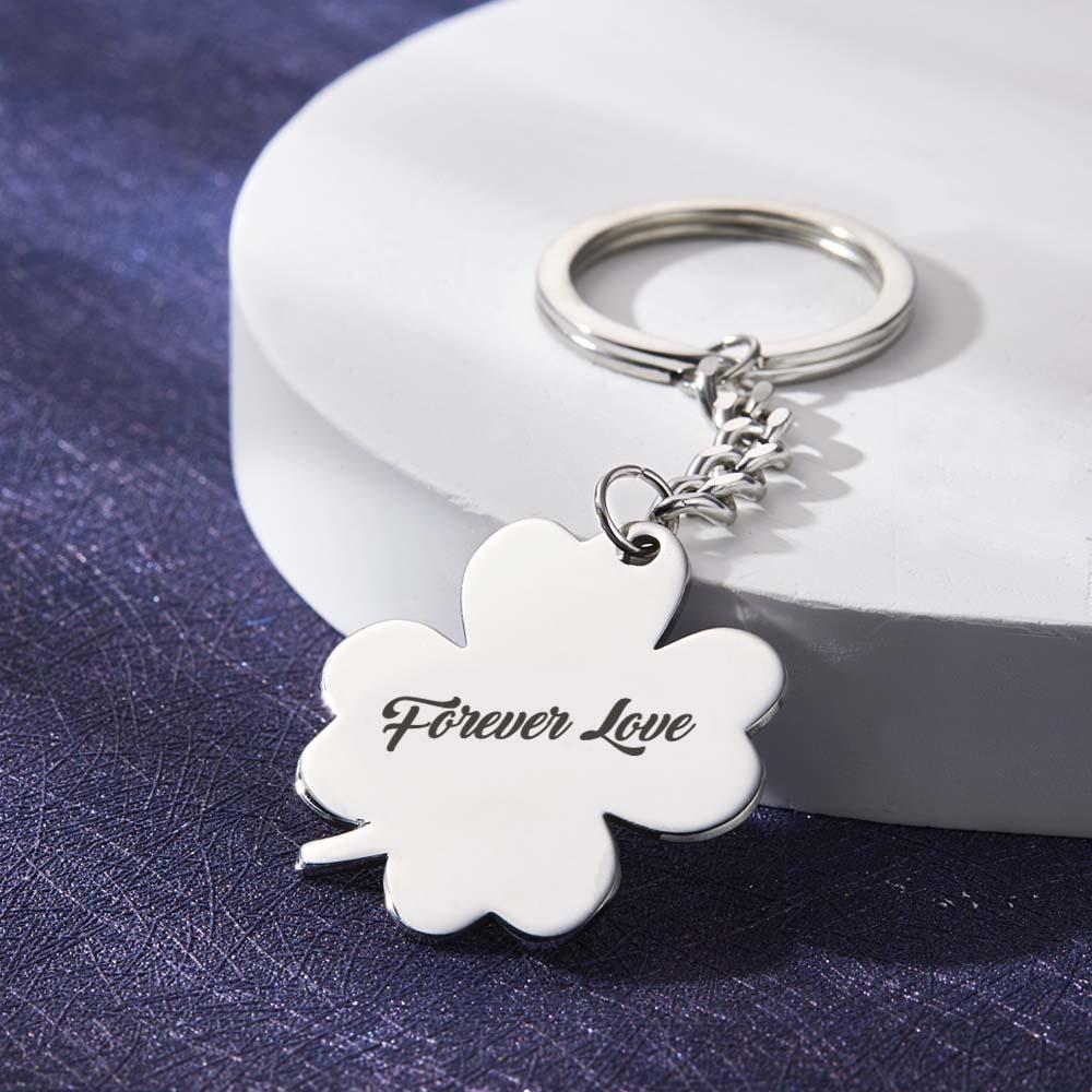 Custom Music Keychain Scannable Spotify Code Song Shamrock Keychain Gifts