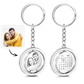 Custom Photo Calendar Keychain Rotate Special Date Couple Anniversary Gifts