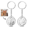 Custom Photo Calendar Keychain Rotate Special Date Couple Anniversary Gifts Christmas Gift