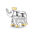 Thailand Elephant Charm 14k Gold Plated Silver