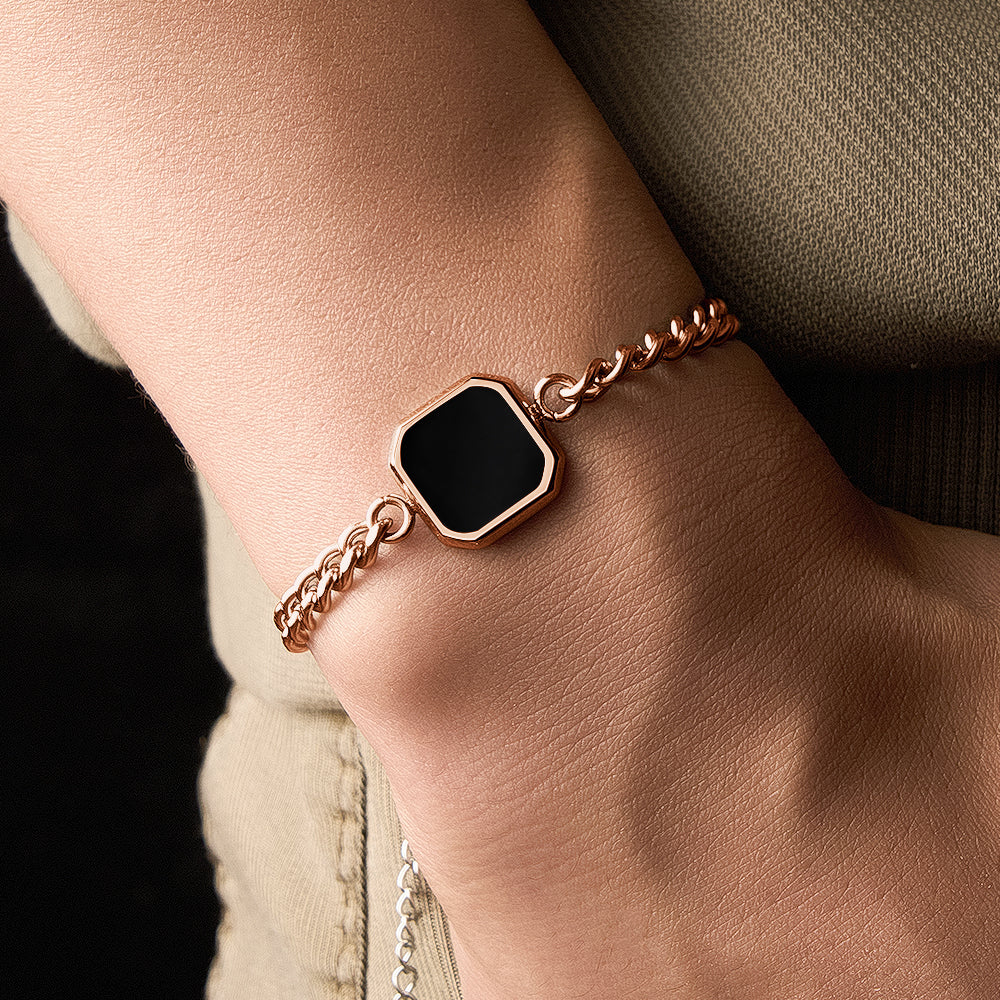 Personalized Temperature-Sensitive Photo Bracelet Magic Photo Men's Bracelet Which Changes Color With Temperature Best Gift For Him