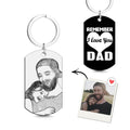 Custom Photo Tag Keychain Remember I love You DAD Gifts for Father's Day