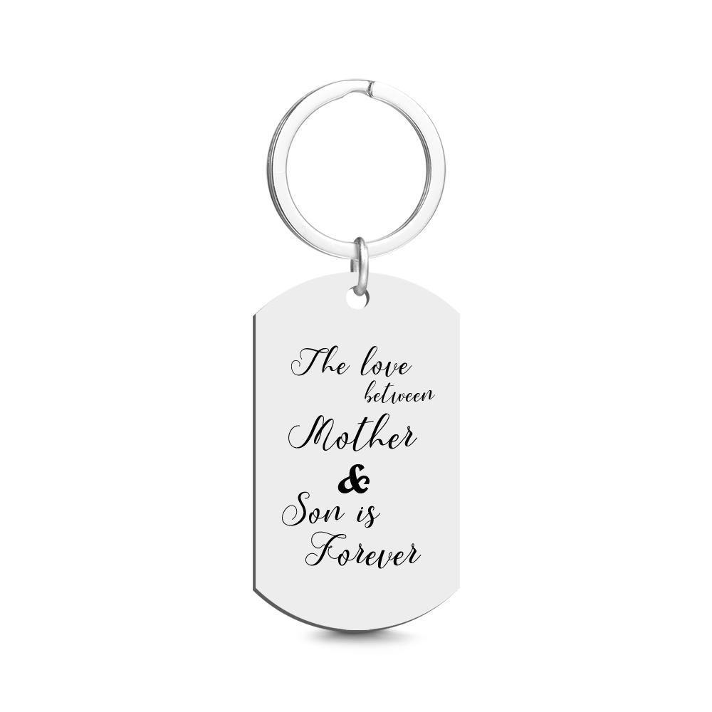 Custom Photo Tag Keychain Remember I love You DAD Gifts for Father's Day