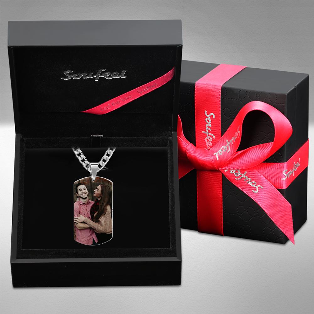 Custom Photo Necklace Spotify Code Necklace Men's Doge Tag Necklace