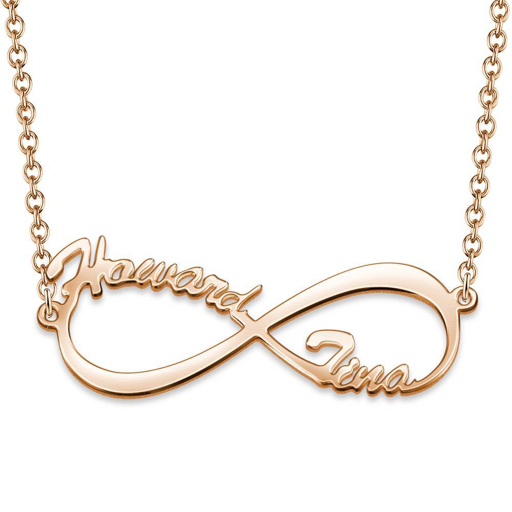 Infinity Name Necklace Rose Gold Plated