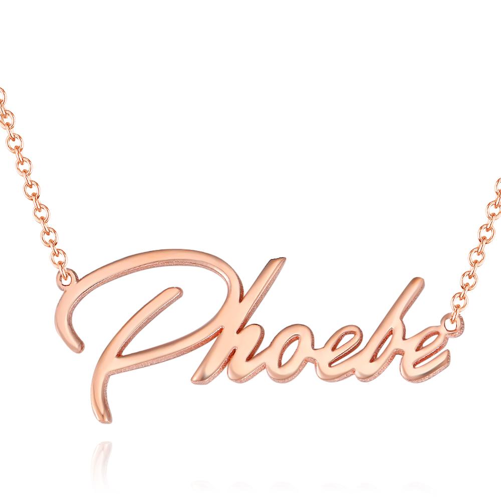 Soufeel Gold "Carrie" Style Name Necklace Gifts For Her