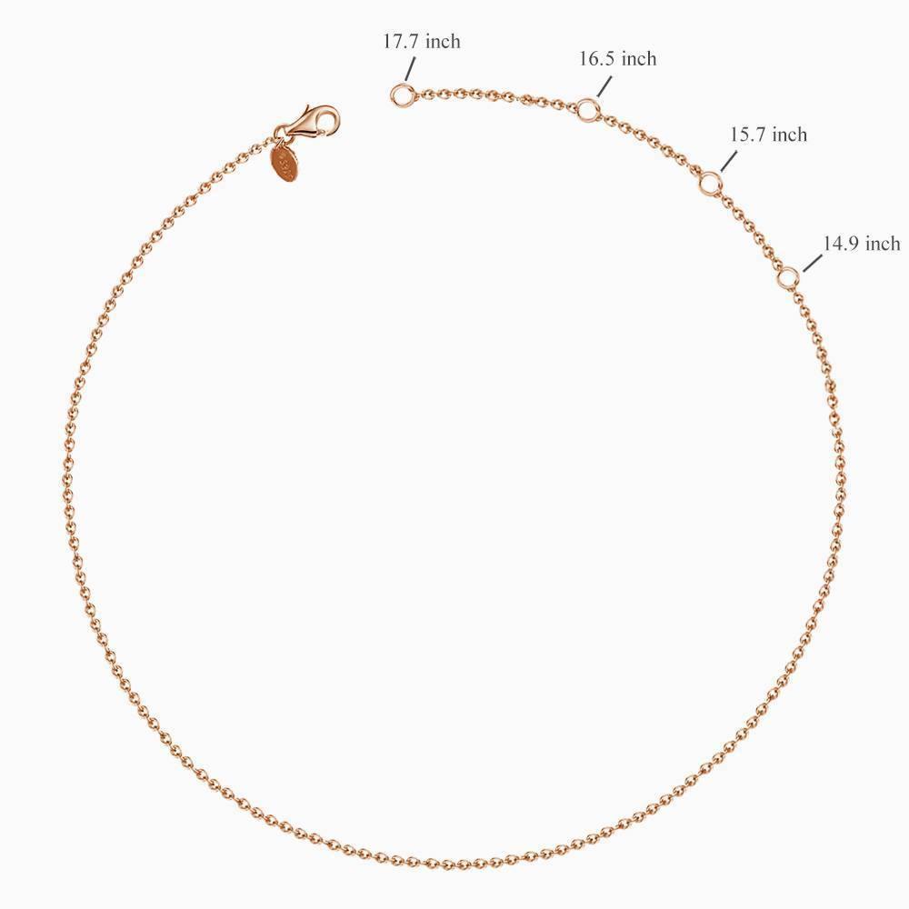 Soufeel Rose "Carrie" Style Name Necklace Gift for Her
