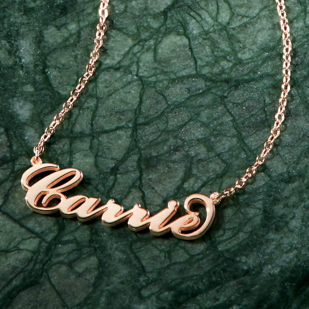 Soufeel Gold "Carrie" Style Name Necklace Christmas Gifts