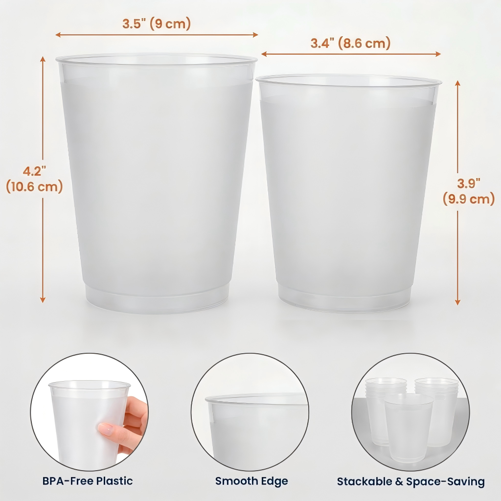 Personalized Vintage Party Cups With Photo Stickers – Custom Birthday Party Favor Cups
