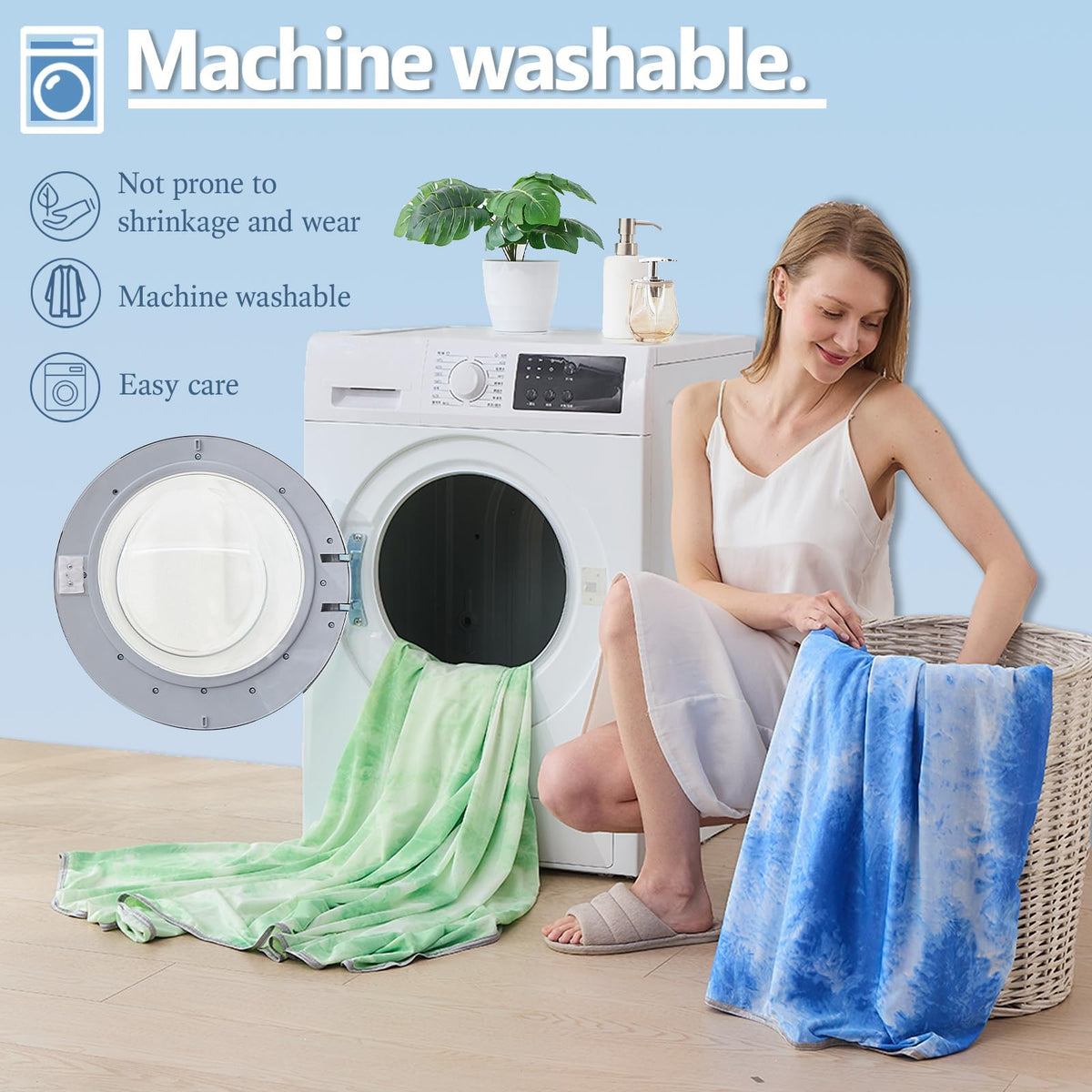 Cooling Blanket Queen Size (90"X90"), Cold Blanket for Hot Sleepers, Ultra-Cool Lightweight & Breathable, Soft Thin for Night Sweats, Bed & Couch