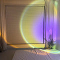 Christmas Gifts Sunset Projector Lamp Sunny (Green & Pink) Aura Glow Lights Decor For Bedroom Rainbow Projection Lamp