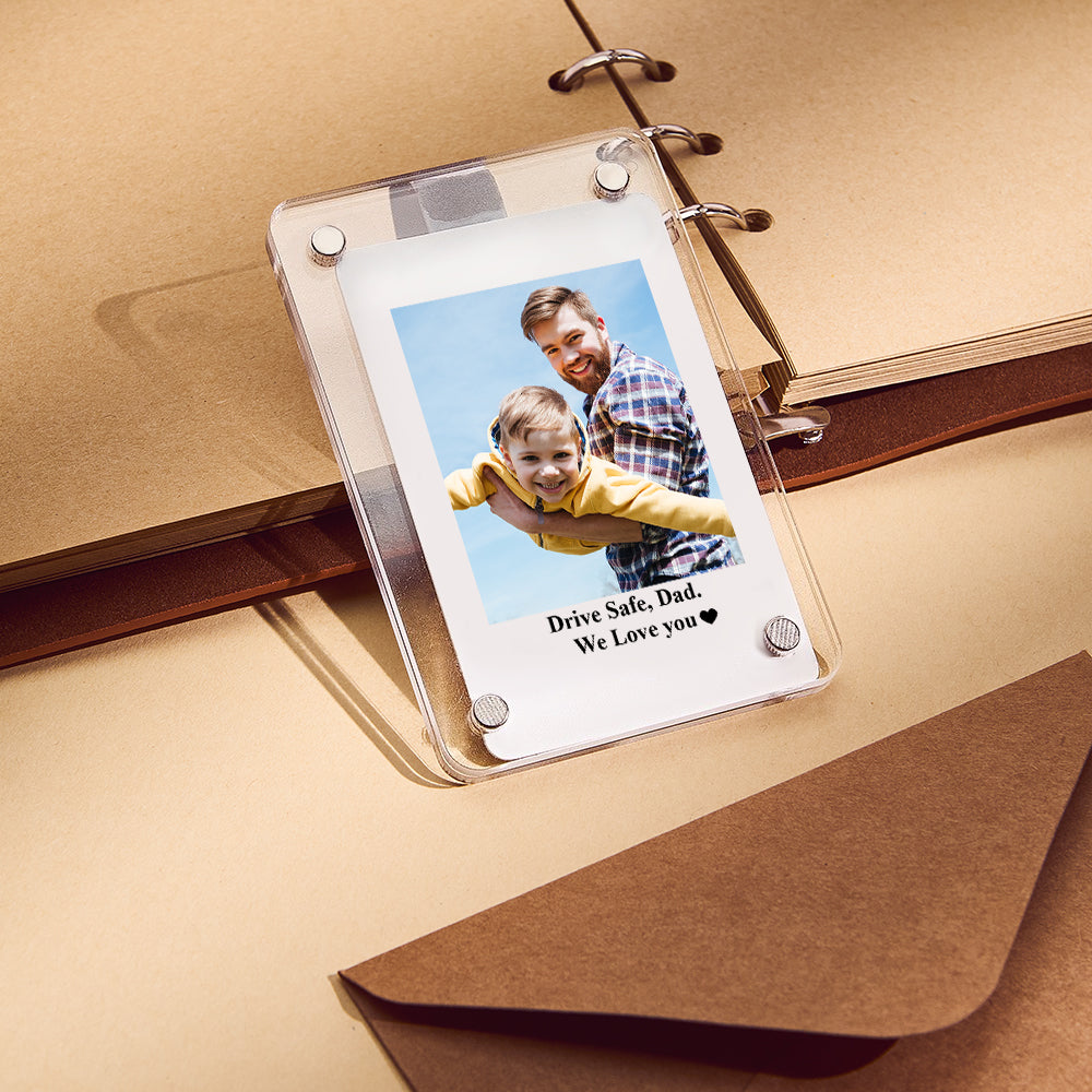 Photo Car Visor Clip Custom Sun Visor Clip Personalized Photo Car Decoration Polaroid Photo Father's Day Gift for Dad