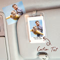 Custom Photo Car Visor Clip Personalized Photo Text Acrylic Father's Day Gift for Him