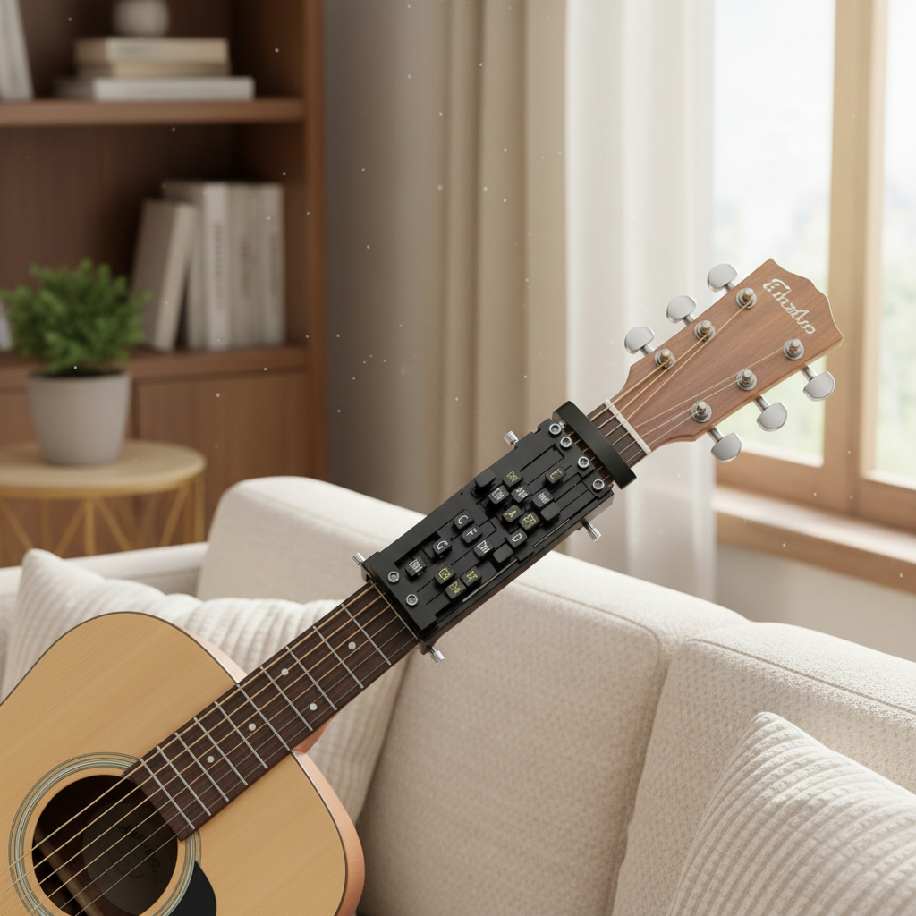 Acoustic Guitar Assist Tool Chord Helper for Beginners, Easy Chord Practice & Strumming Aid, Gift for Music Lover