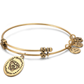 Mother and Daughter Charm Bangle Gold Plated
