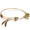 Feather Charm Bangle