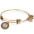 Evil Eye Charm Bangle Gold Plated