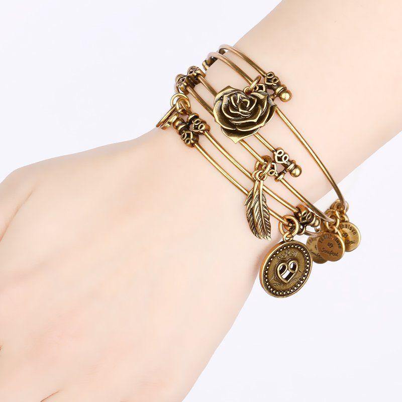 Best Charm Bangle Gold Plated