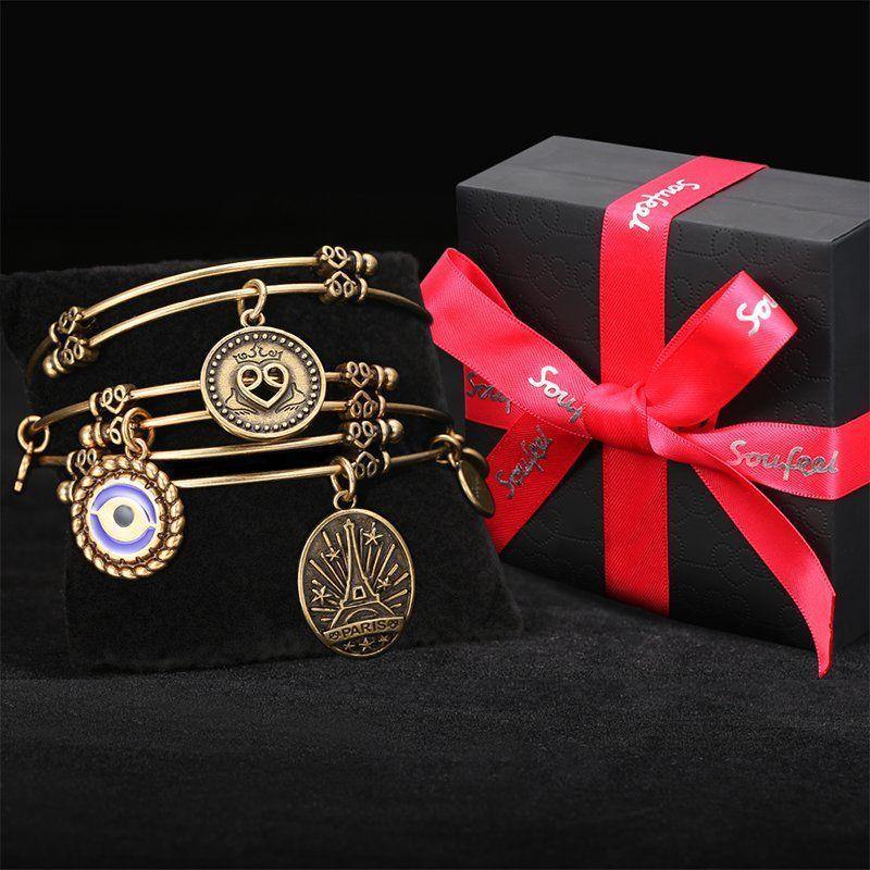 Cat Charm Bangle Gold Plated