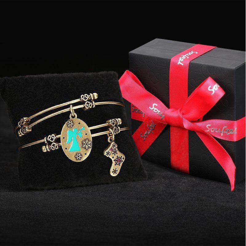 Blessings of Angel Charm Bangle Gold Plated