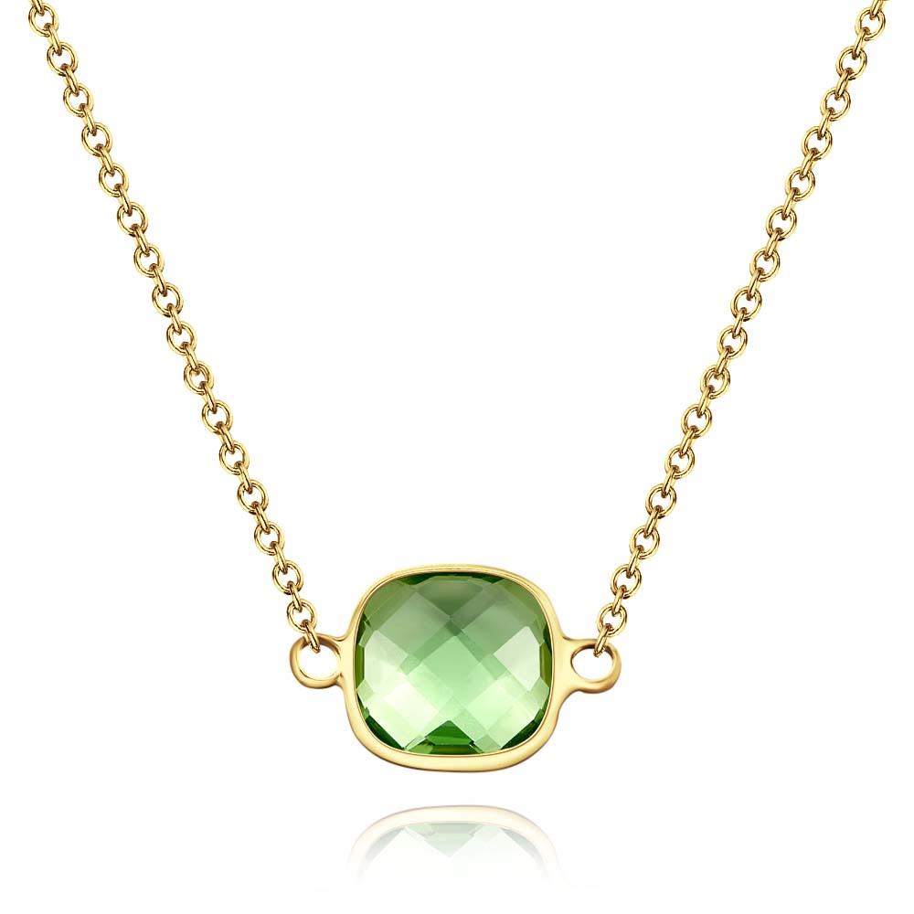 Custom Birthstone Necklace Simple Unique Romantic Gifts