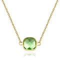 Custom Birthstone Necklace Simple Unique Romantic Gifts