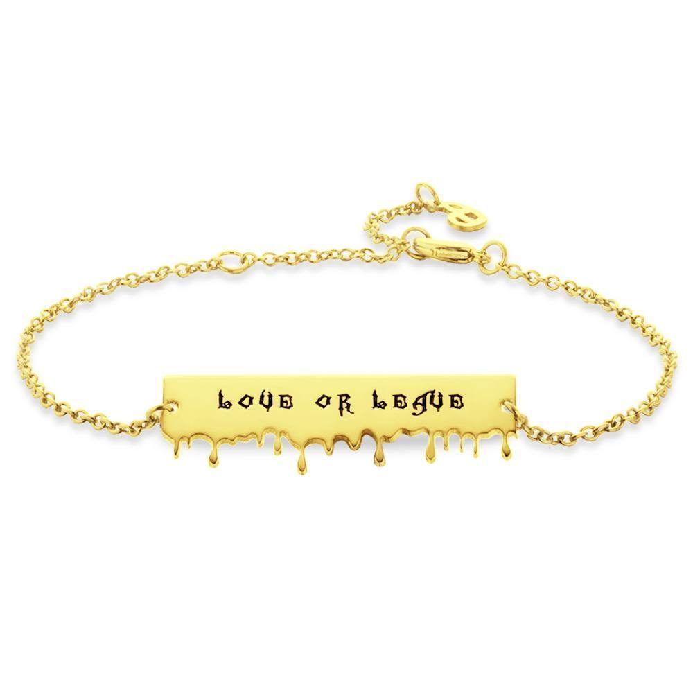 Custom  Bracelet  Name Bracelet Gifts for Girlfriend 14k Gold Plated