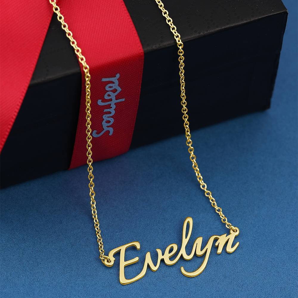 Customized Name Necklace - 14K Gold Name Necklace - Gold Necklace with Name - Gift Ideas for Best Friend