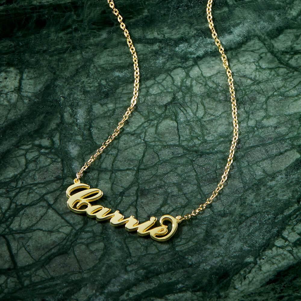 Soufeel Gold "Carrie" Style Name Necklace Christmas Gifts